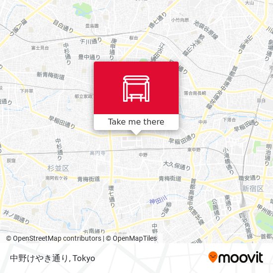 中野けやき通り map