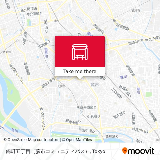 錦町五丁目（蕨市コミュニティバス） map