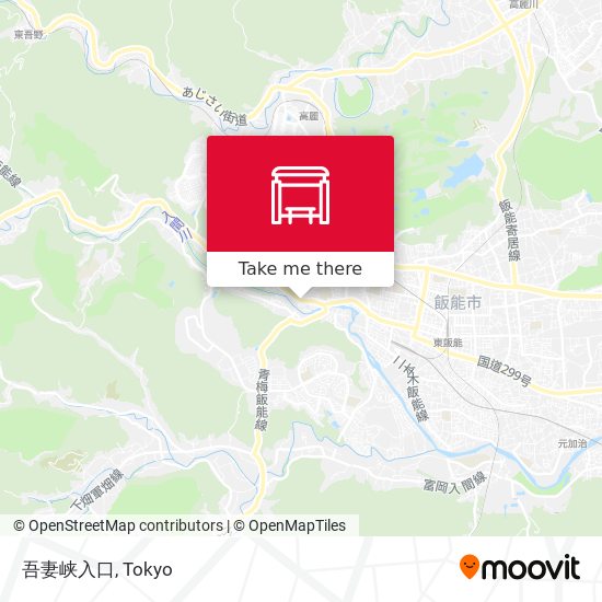吾妻峡入口 map