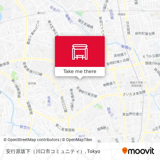 安行原坂下（川口市コミュニティ） map