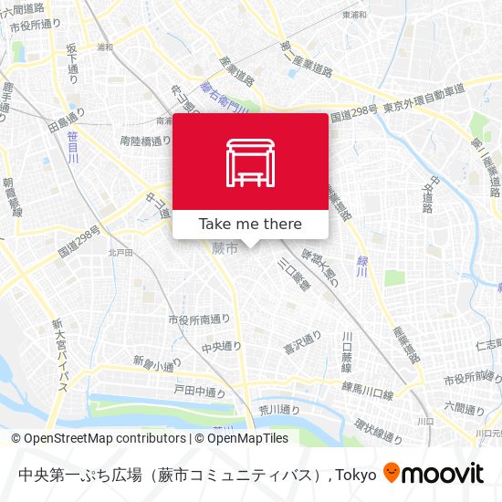 中央第一ぷち広場（蕨市コミュニティバス） map