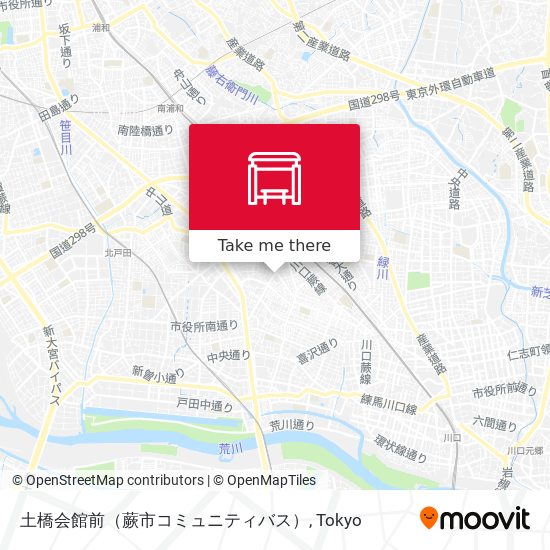 土橋会館前（蕨市コミュニティバス） map