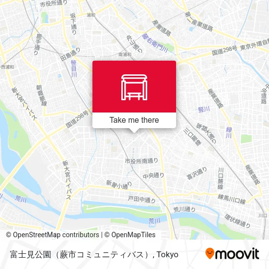富士見公園（蕨市コミュニティバス） map