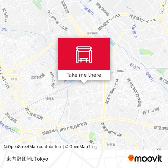 東内野団地 map