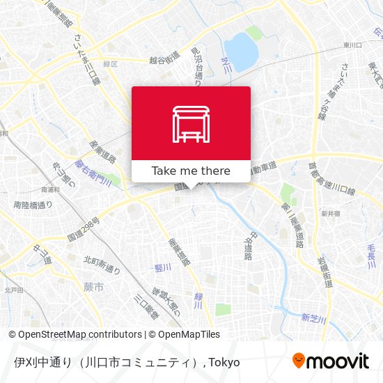 伊刈中通り（川口市コミュニティ） map