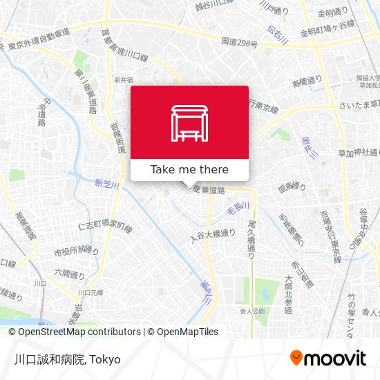 川口誠和病院 map