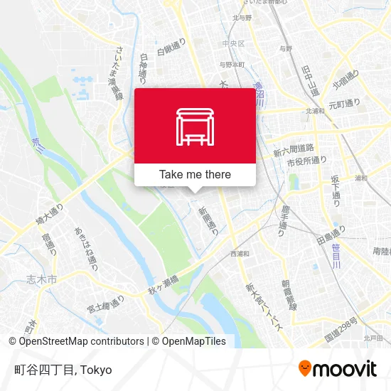 町谷四丁目 map