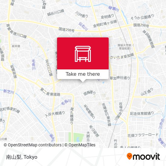 南山梨 map