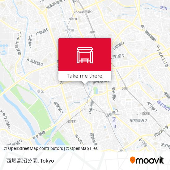 西堀高沼公園 map