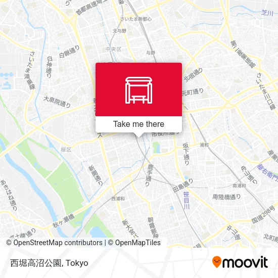 西堀高沼公園 map