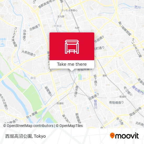 西堀高沼公園 map