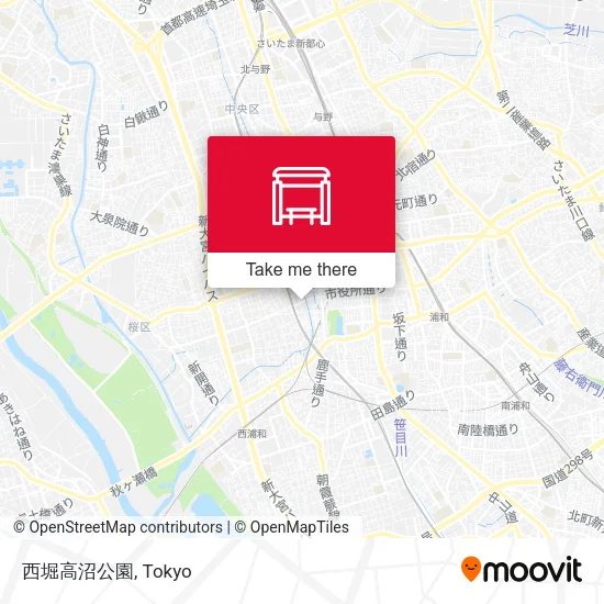 西堀高沼公園 map