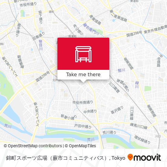 錦町スポーツ広場（蕨市コミュニティバス） map