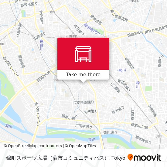 錦町スポーツ広場（蕨市コミュニティバス） map