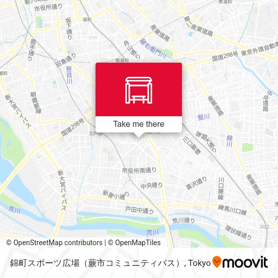 錦町スポーツ広場（蕨市コミュニティバス） map