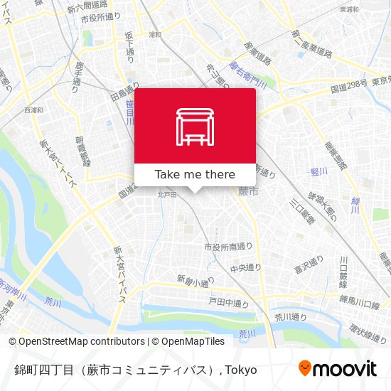 錦町四丁目（蕨市コミュニティバス） map
