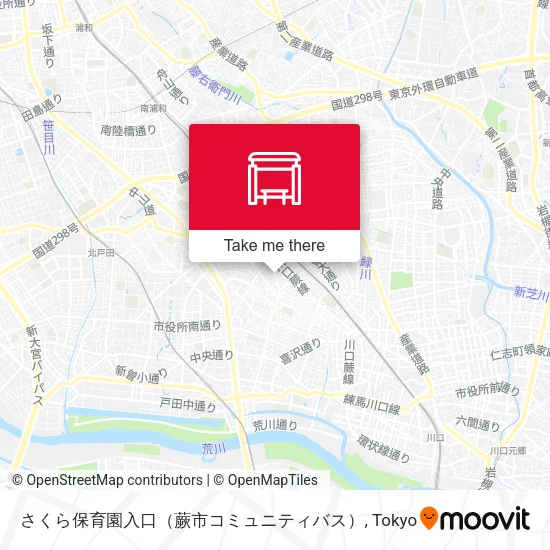 さくら保育園入口（蕨市コミュニティバス） map