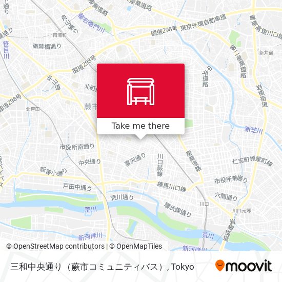三和中央通り（蕨市コミュニティバス） map