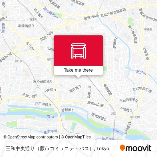 三和中央通り（蕨市コミュニティバス） map