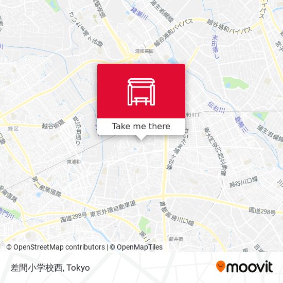 差間小学校西 map