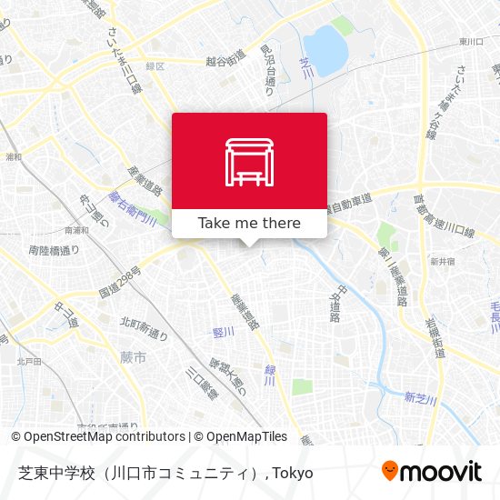 芝東中学校（川口市コミュニティ） map