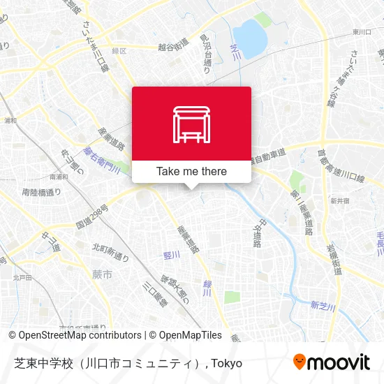 芝東中学校（川口市コミュニティ） map