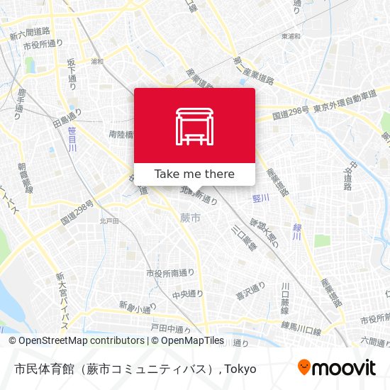 市民体育館（蕨市コミュニティバス） map