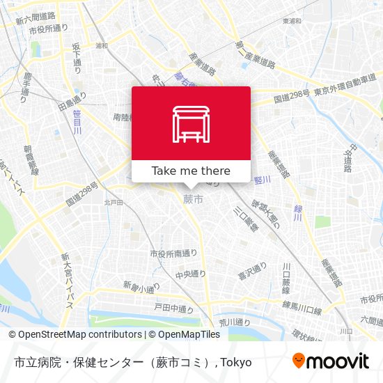 市立病院・保健センター（蕨市コミ） map