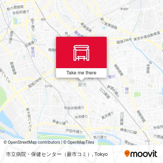 市立病院・保健センター（蕨市コミ） map