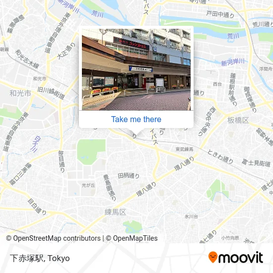 下赤塚駅 map