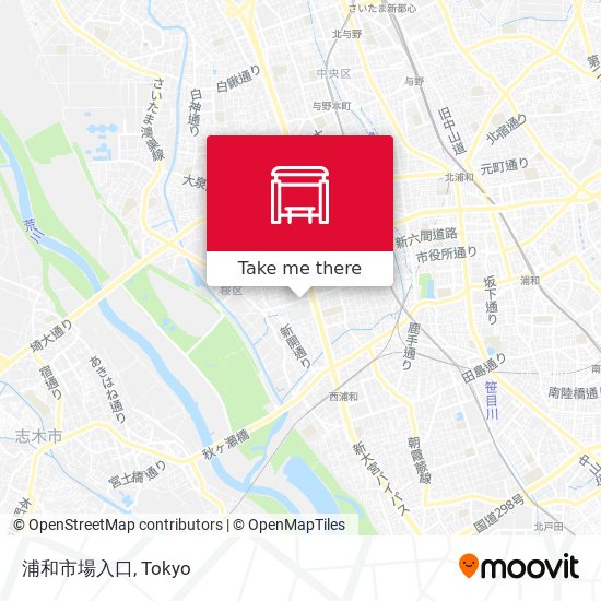 浦和市場入口 map