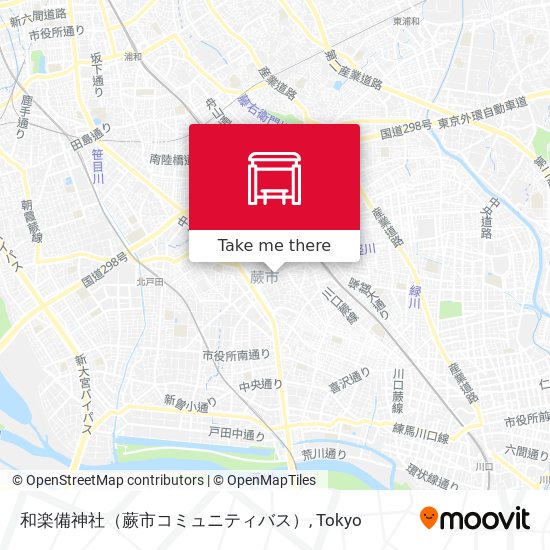 和楽備神社（蕨市コミュニティバス） map