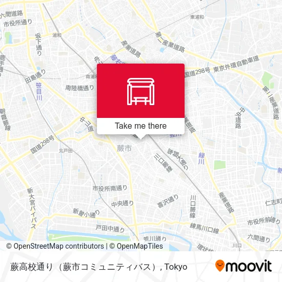 蕨高校通り（蕨市コミュニティバス） map