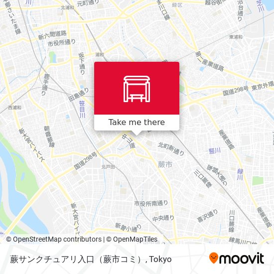 蕨サンクチュアリ入口（蕨市コミ） map