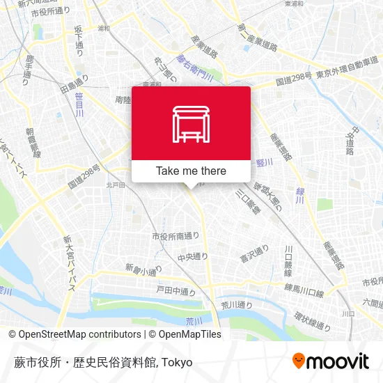 蕨市役所・歴史民俗資料館 map