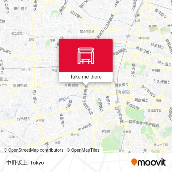 中野坂上 map