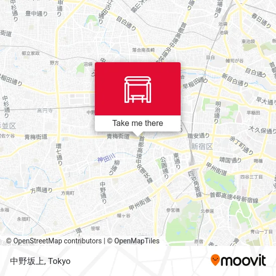 中野坂上 map