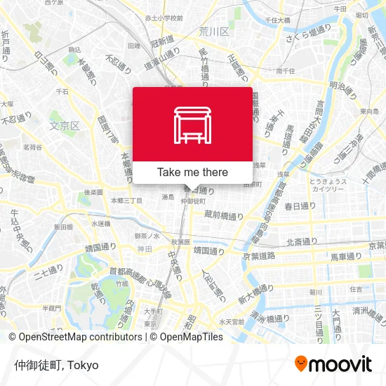 仲御徒町 map