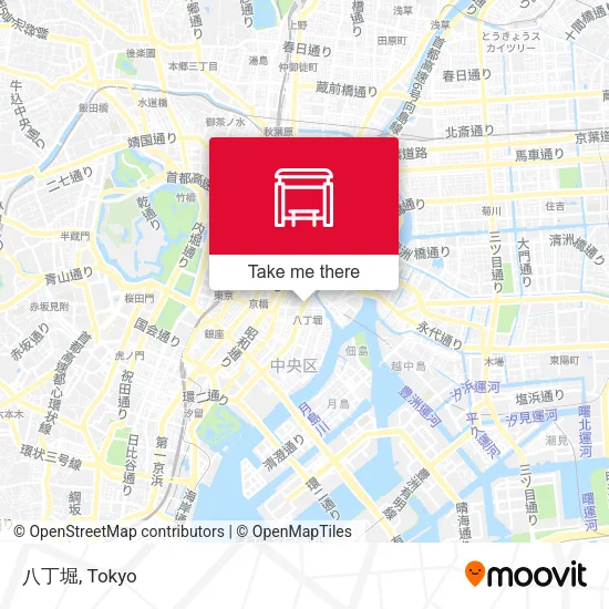 八丁堀 map