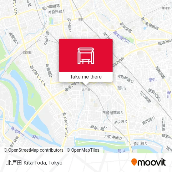 北戸田 Kita-Toda map