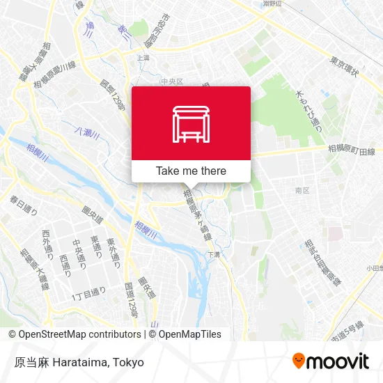 原当麻 Harataima map