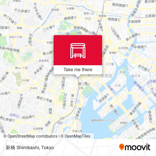 新橋 Shimbashi map