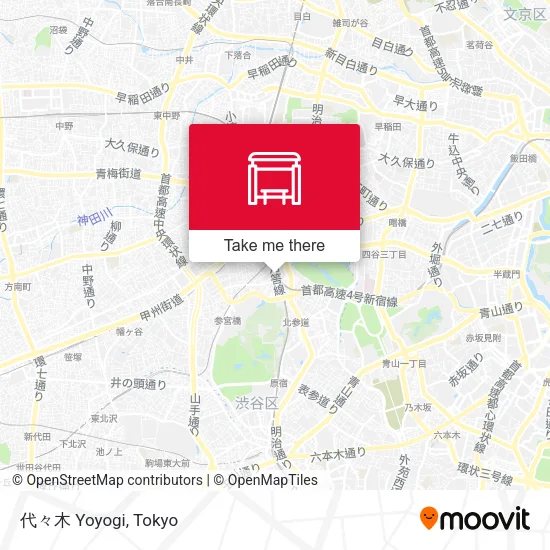 代々木 Yoyogi map