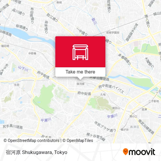 宿河原 Shukugawara map