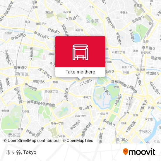 市ヶ谷 map