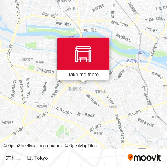 志村三丁目 map