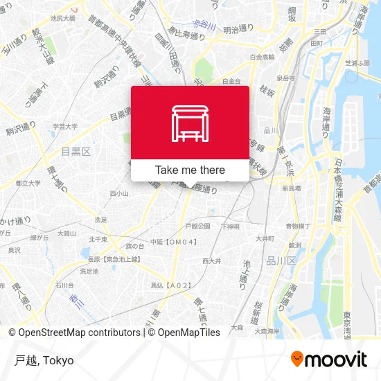 戸越 map