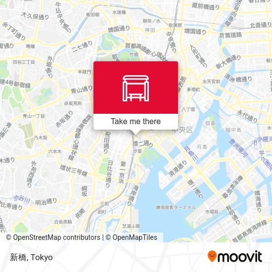 新橋 map