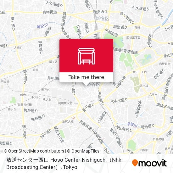 放送センター西口 Hoso Center-Nishiguchi（Nhk Broadcasting Center） map