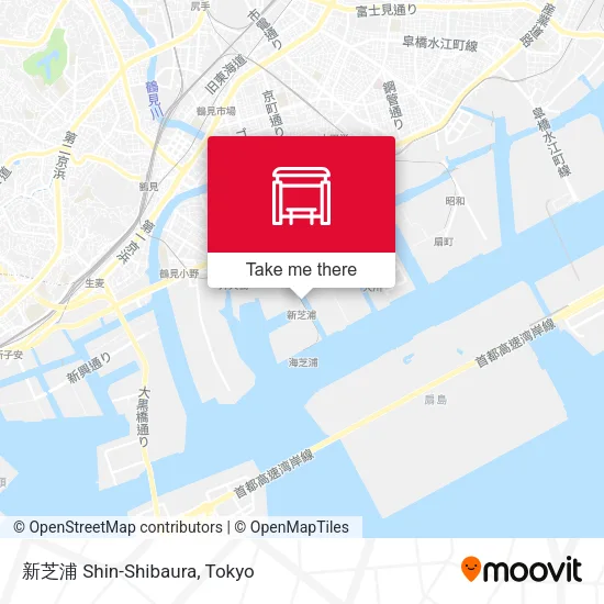 新芝浦 Shin-Shibaura map